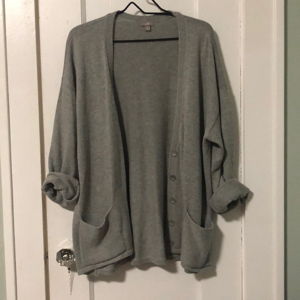 J. Jill Grey Cardigan Size XL Great Condition 👌